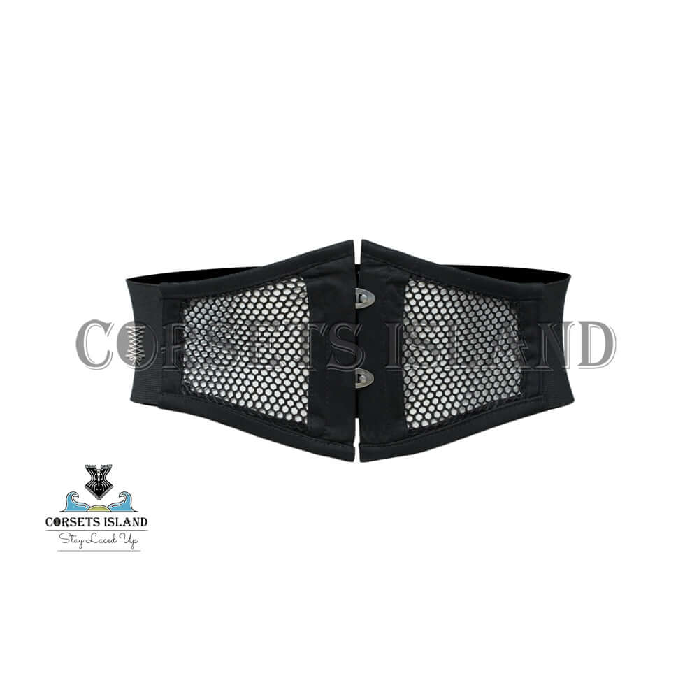 Black Mesh Corset Belt | Breathable Waist Trainer for Women display picture 3