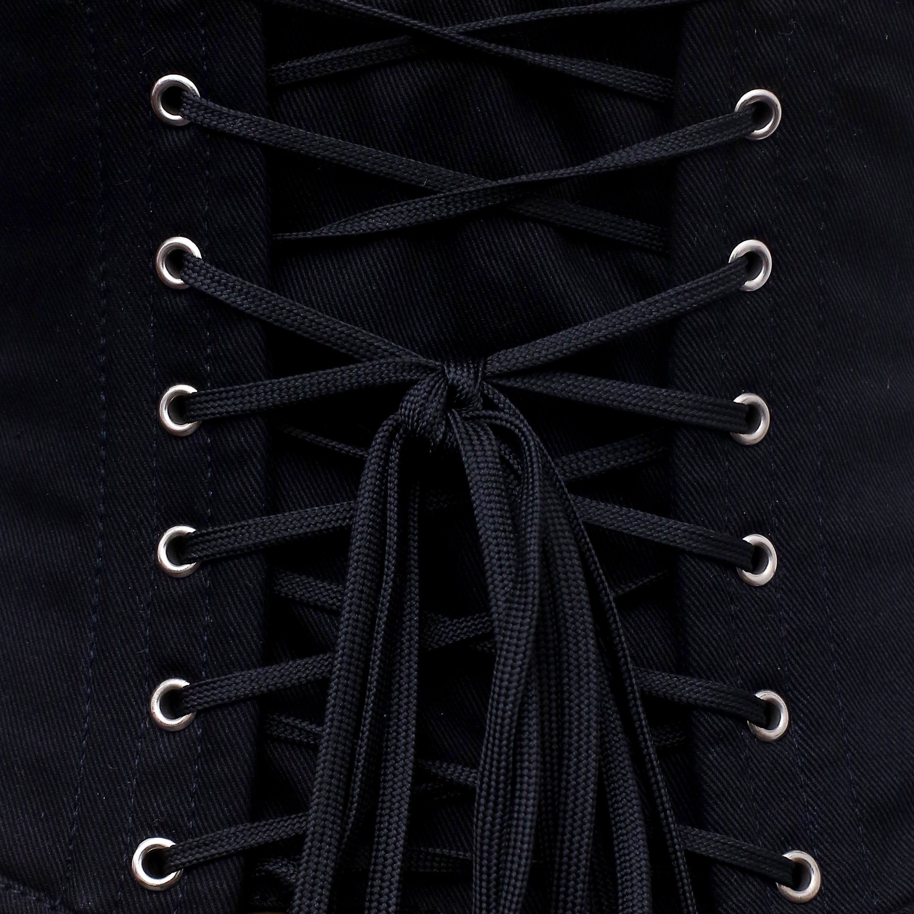 Trixie - Cotton Double Steel Boned Waspie Corset | All Colors