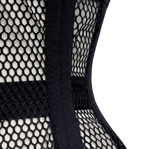 Trixie - Mesh Double Steel Boned Waspie Corset | All Colors