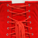 Trixie - Velvet Double Steel Boned Waspie Corset | All Colors