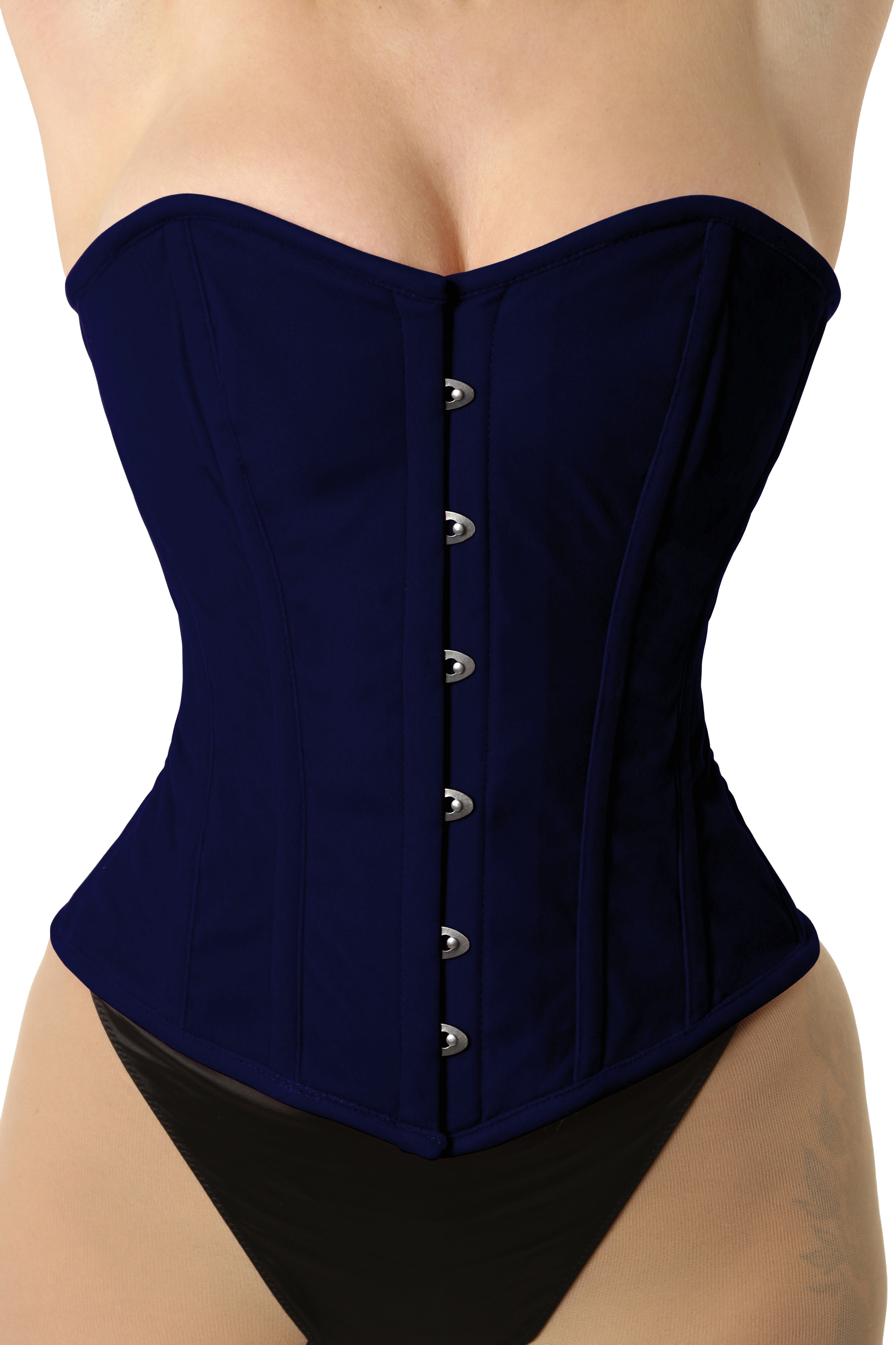 Regina - Velvet Overbust Steel Boned Waist Training Corset | All Colors