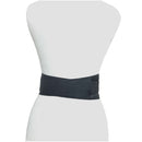 Back View Black Leather Obi Sash Belt 