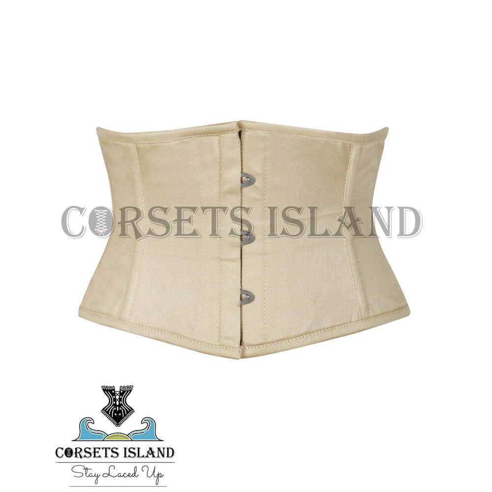 Beige Waist Trainer Corset for Sculpting & Waist Shaping
