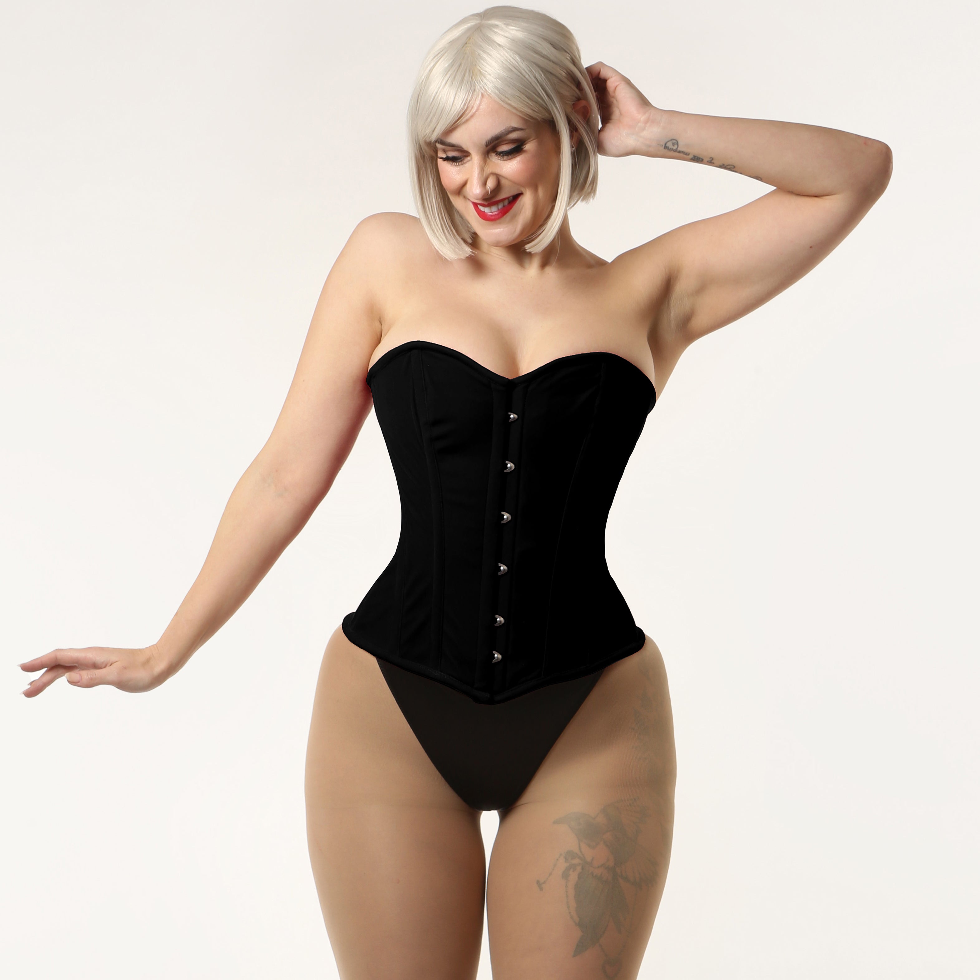 Regina - Velvet Overbust Steel Boned Waist Training Corset | All Colors