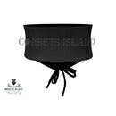 Black Lace-Up Corset Belt