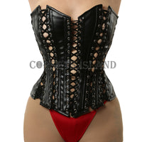 Regina - Biker Leather Corset | All Colors