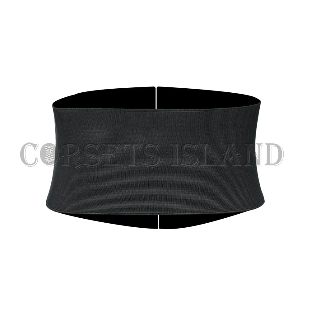 Black Leather Waist Belt Corset 