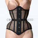 Black Mesh Underbust Corset 