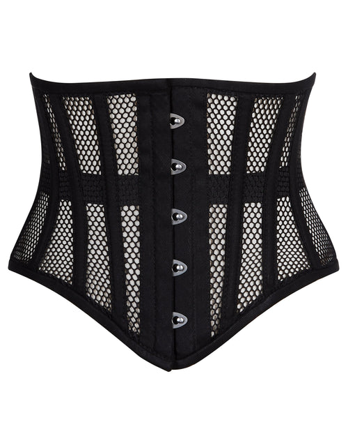 Naveed Damen Unterbrust Korsett Waist Trainer Mesh Corset Mesh Corsage mit starker Schnürung (DE/NL/SE/PL, Numerisch, 32, Regular, Regular, Schwarz Naveed Damen Unterbrust Korsett Waist Trainer Mesh Corset Mesh Corsage mit starker Schnürung (DE/NL/SE/PL, Numerisch, 32, Regular, Regular, Schwarz