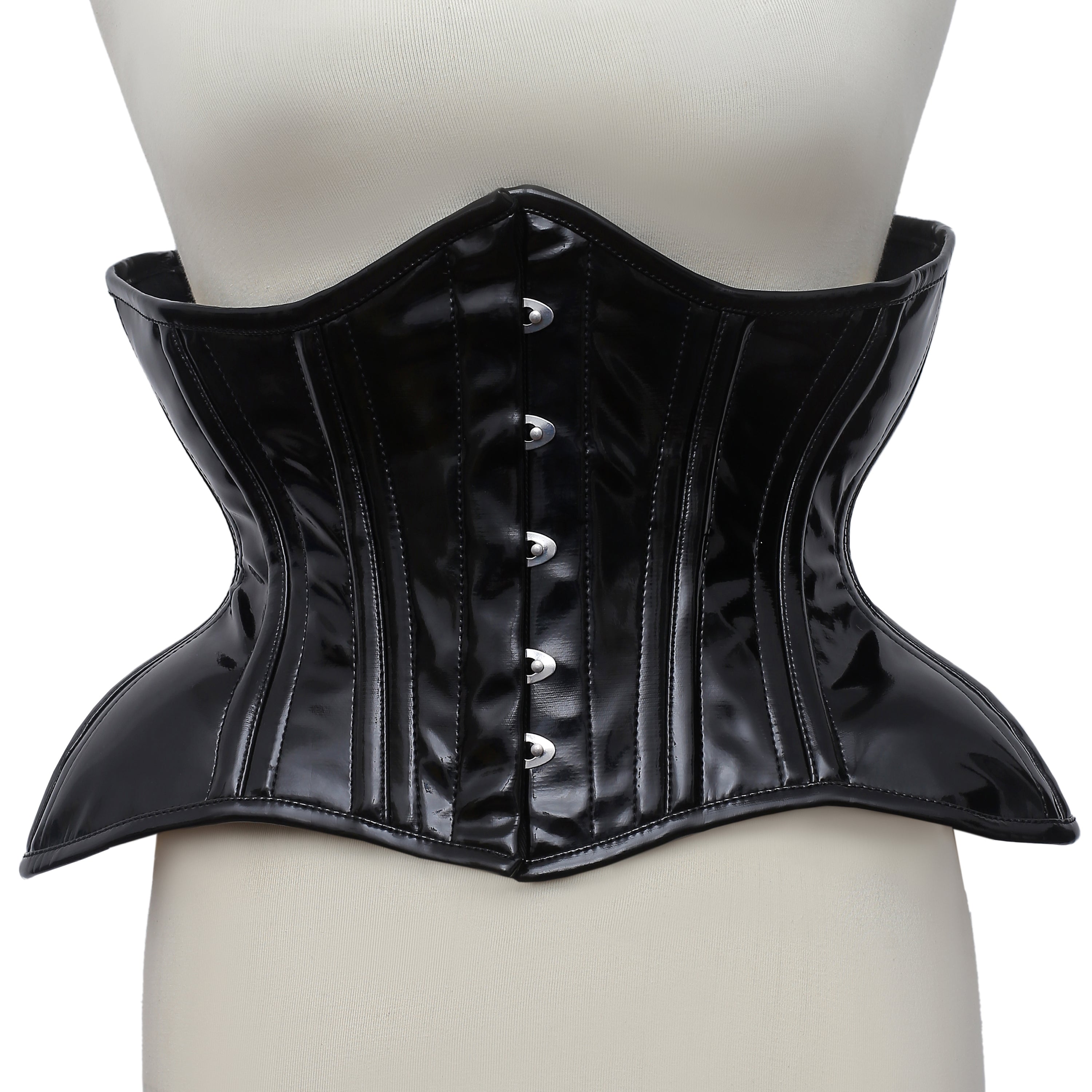 Holly - PVC Double Steel Boned Curvy Corset | All Colors