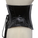 Black PVC Waist Cincher 