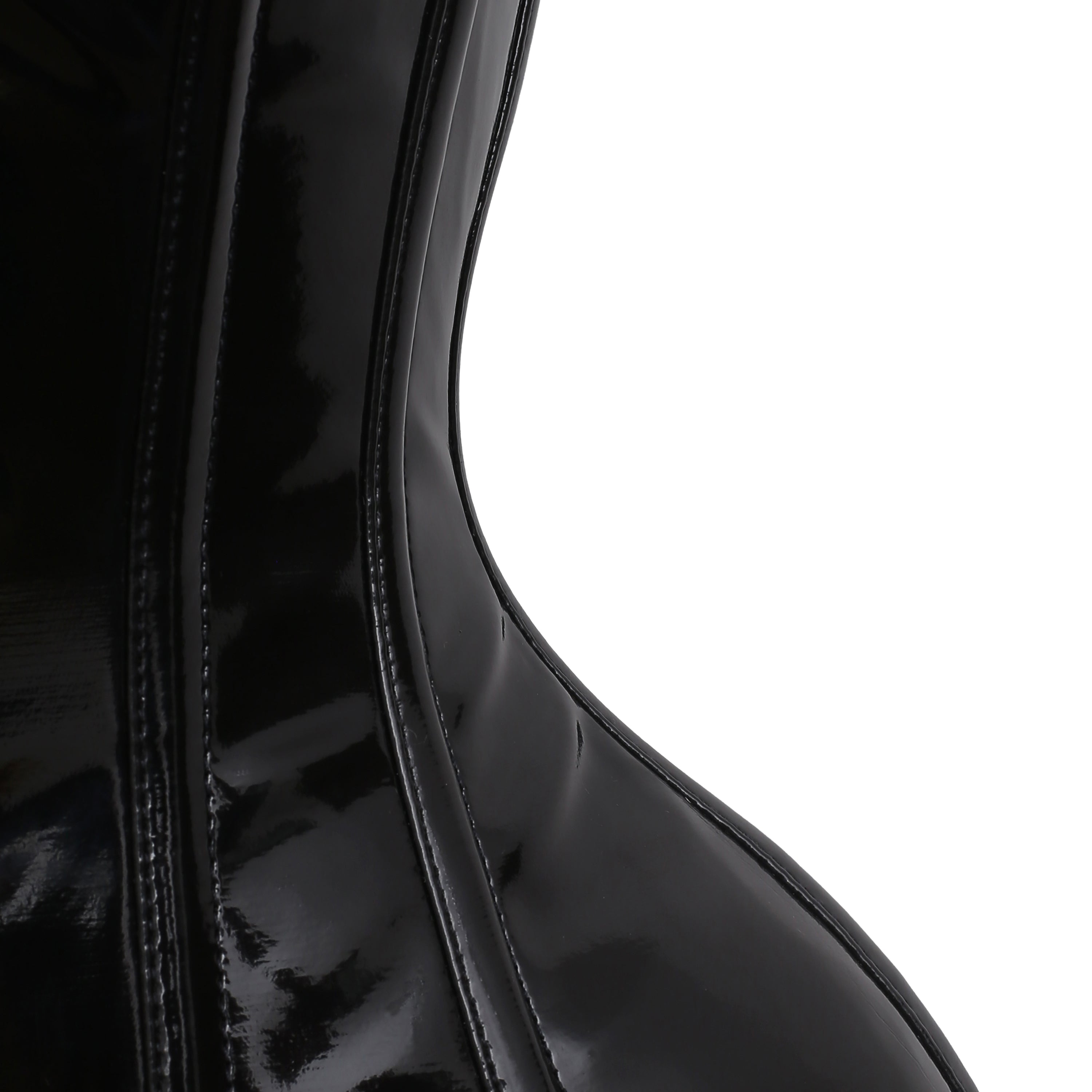 Black Steel Boned PVC Corset 