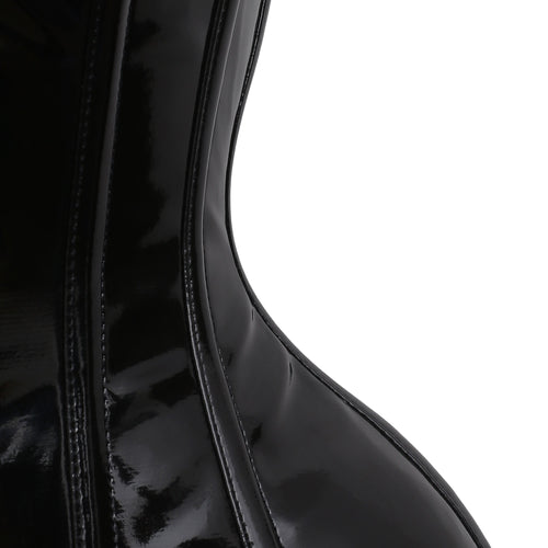 Black Steel Boned PVC Corset 
