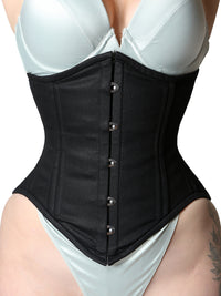 Mina - Cotton Steel Boned Corset | All Colors