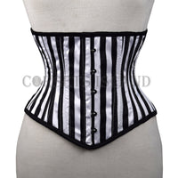 Alice - Elegant Steel Boned Waspie Strip Corset