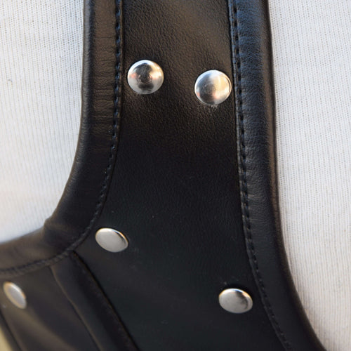 Bold Buckles & Silver Studs Corset