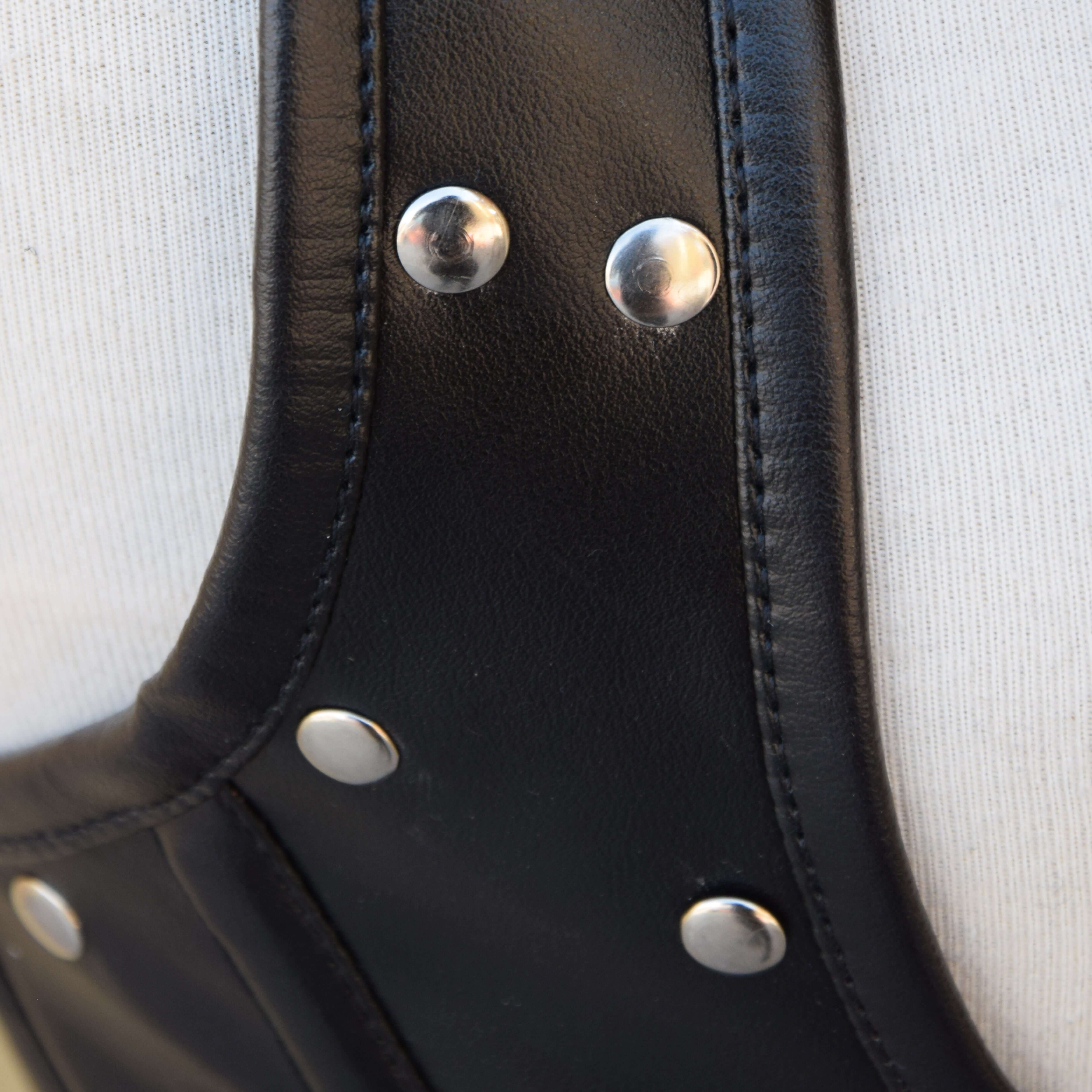 Bold Buckles & Silver Studs Corset