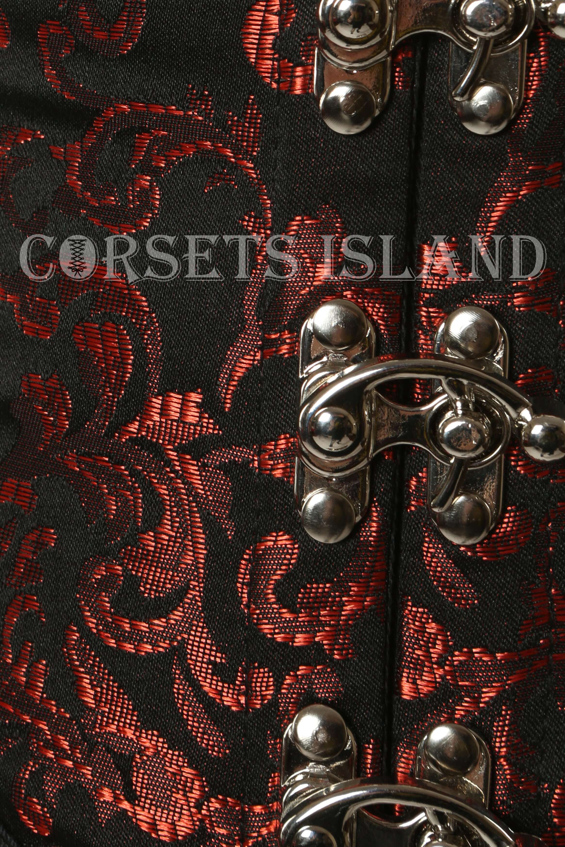 Steel Bone Brocade and Cotton Corset