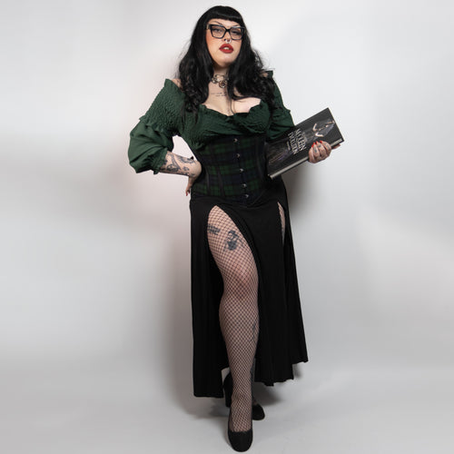 Ophelia – Tartan Black Watch Waist Training Corset | All Colors