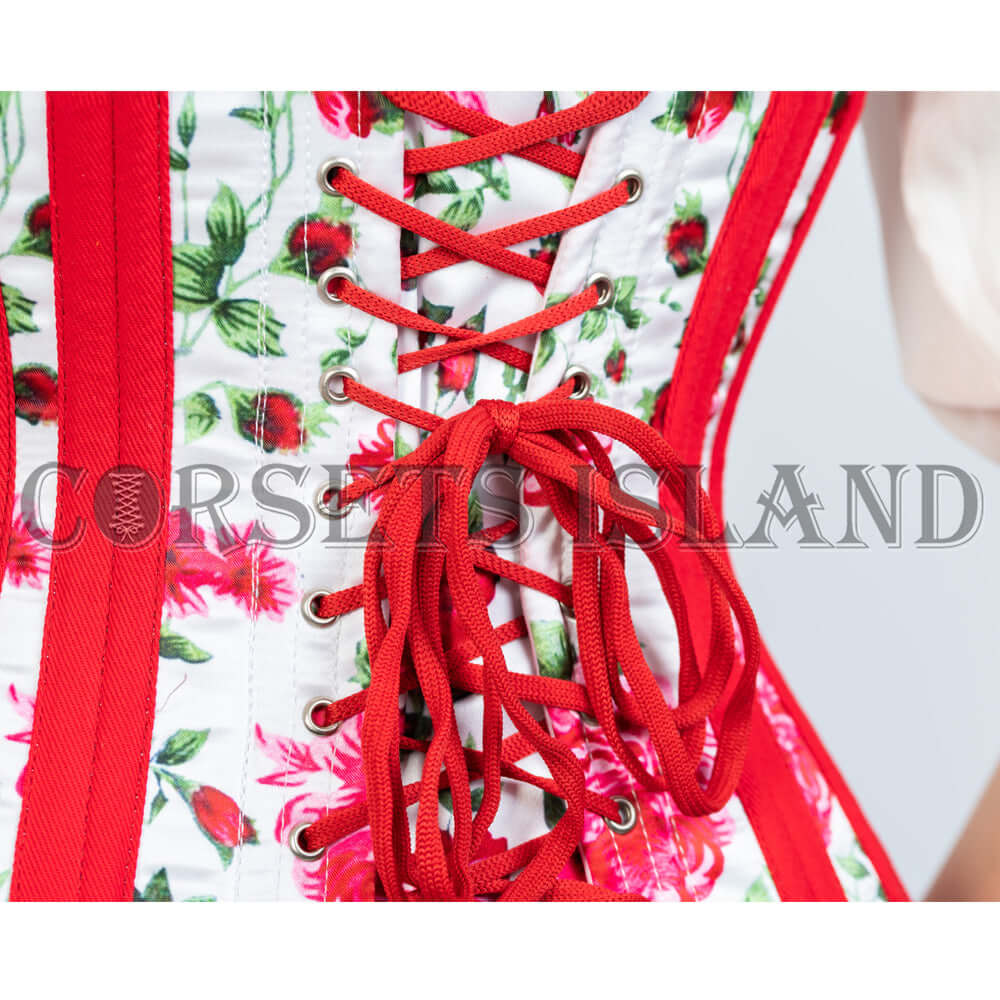 Floral Underbust Tight Lacing Corset

