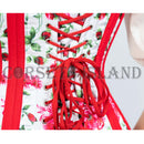 Floral Underbust Tight Lacing Corset

