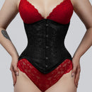 Black brocade corset