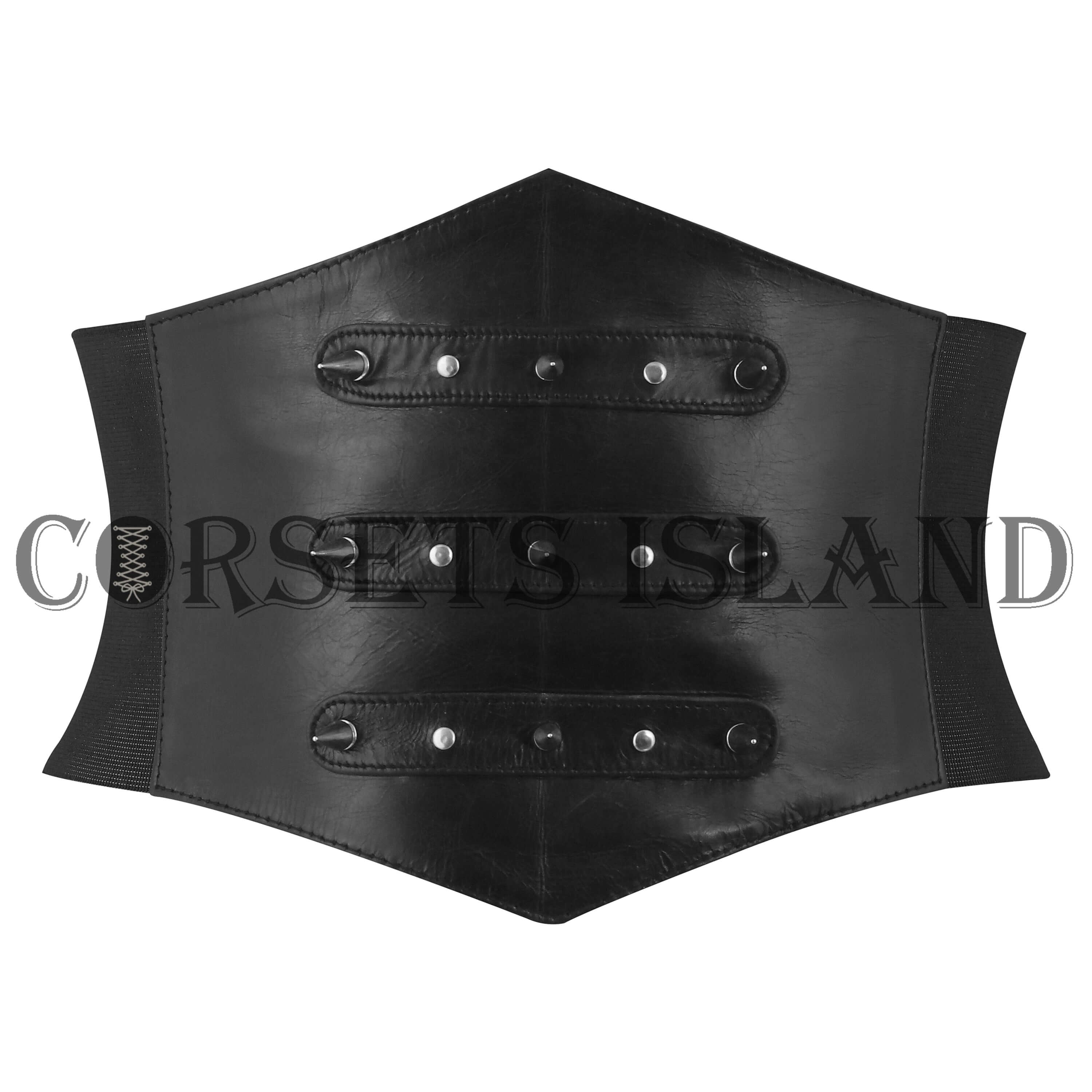 Gothic Sheep Leather Corset Belt for Women with Studs
