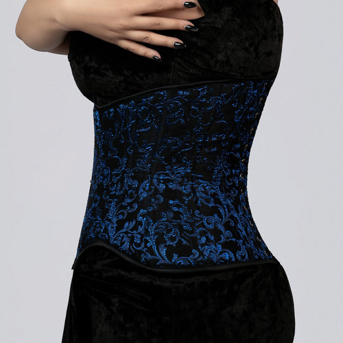 Vivian – Curvy Brocade Double Steel Boned Underbust Corset | All Colors