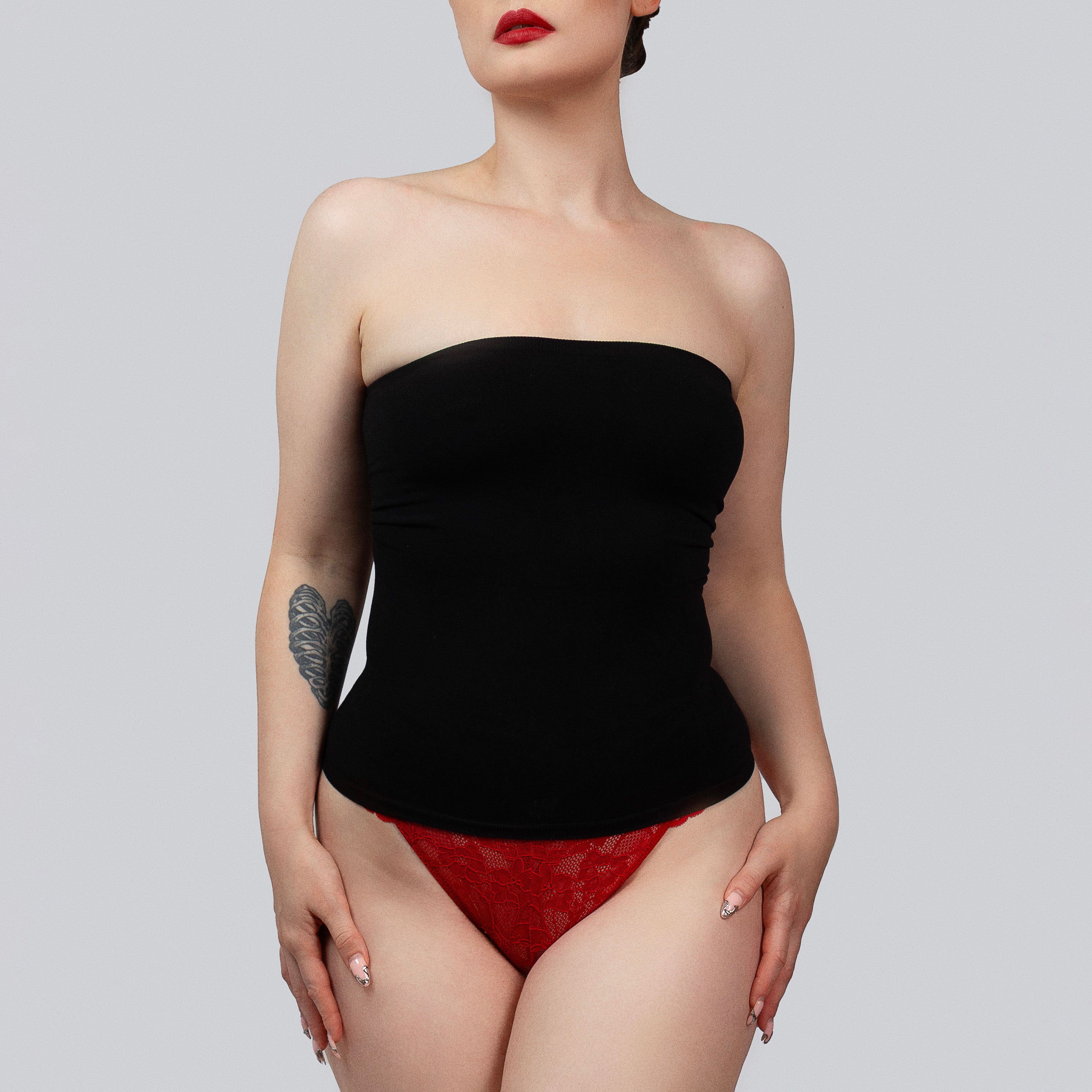 Seamless Bamboo Corset Liner Soft Longline Breathable Layer for Comfort