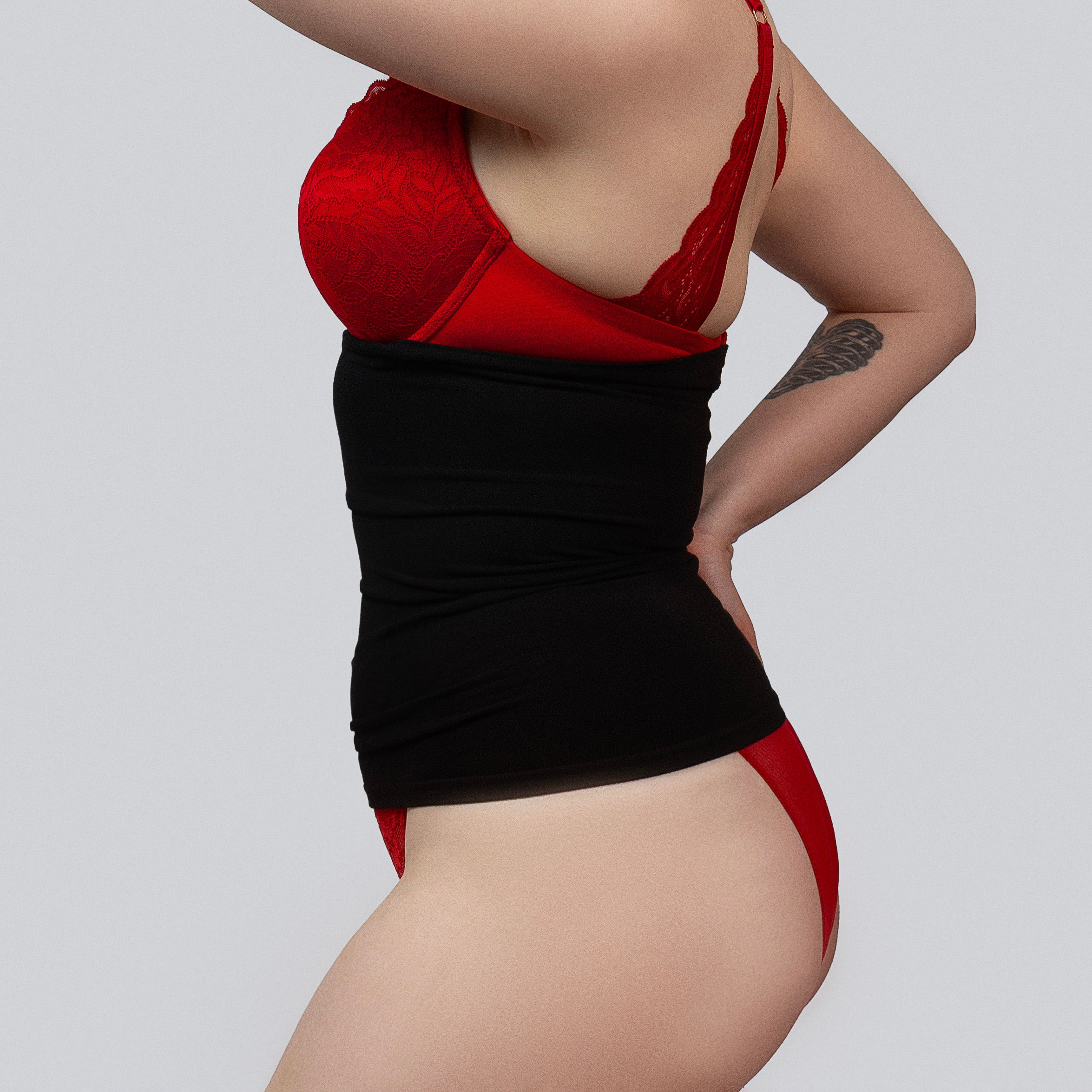 Seamless Bamboo Corset Liner Soft Longline Breathable Layer for Comfort
