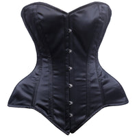 Jessica - Satin Steel Boned Waist Training Overbust Corset | All Colors