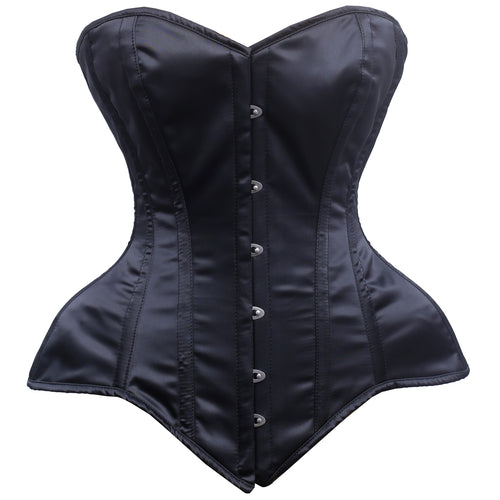 Jessica - Satin Steel Boned Waist Training Overbust Corset | All Colors