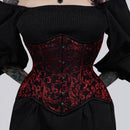 Black and red corset