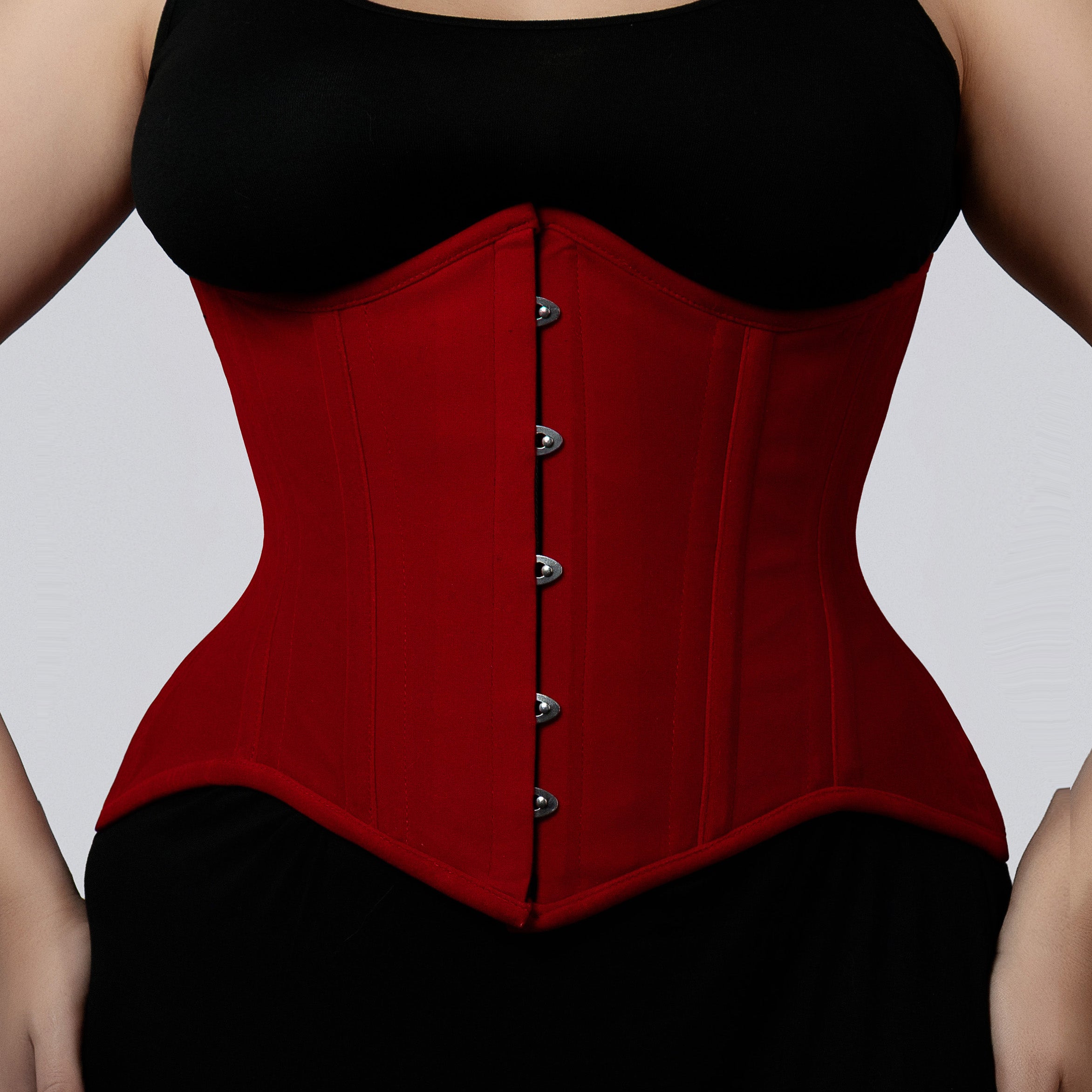 Vivian – Curvy Velvet Double Steel Boned Waist Training Corset | All Colors