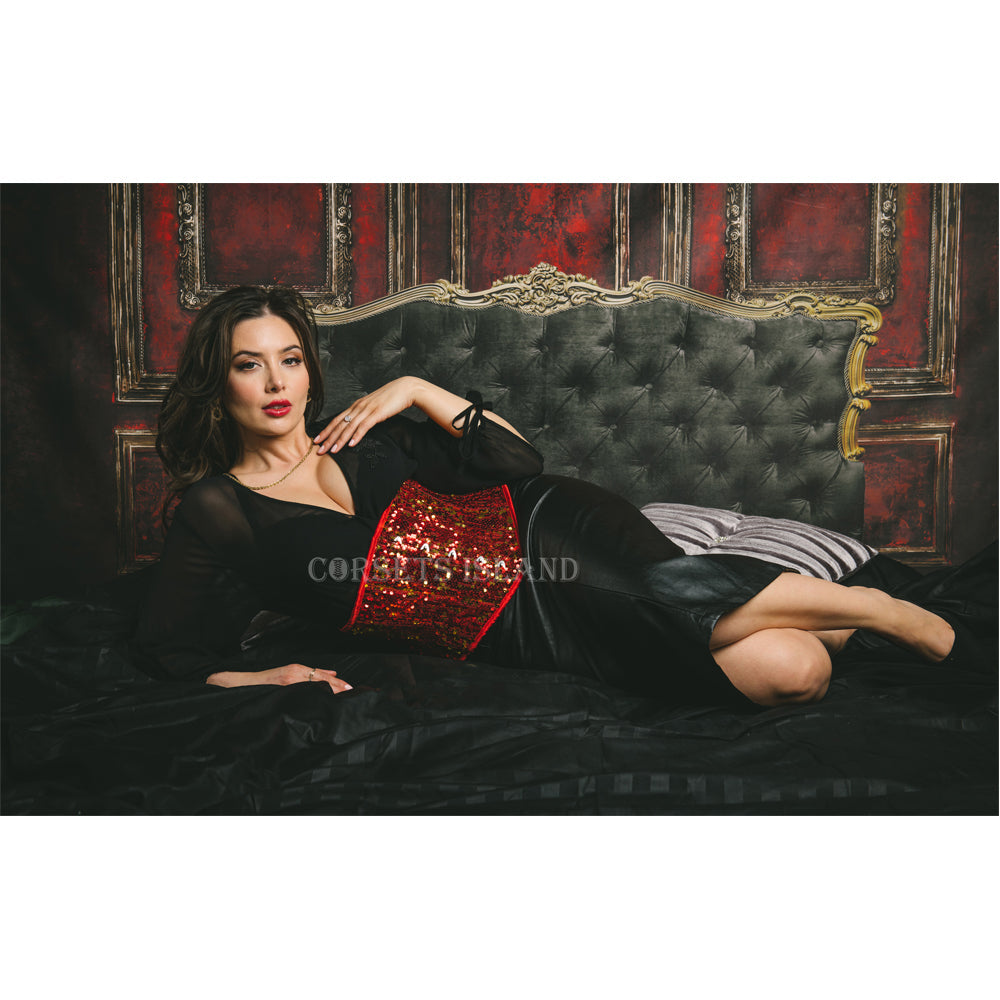 Red Sequin Corset 