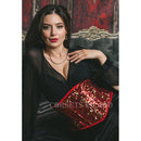 Red Sequin Corset – Steel Boned Waist Trainer