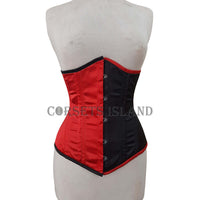 Red and Black Corset for a Harley Quinn Inspired Flattering Fit