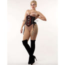 Red and Black Steampunk Corset 