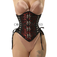 Mina - Dark Steampunk Edition Steel Boned Brocade Corset | All Colors