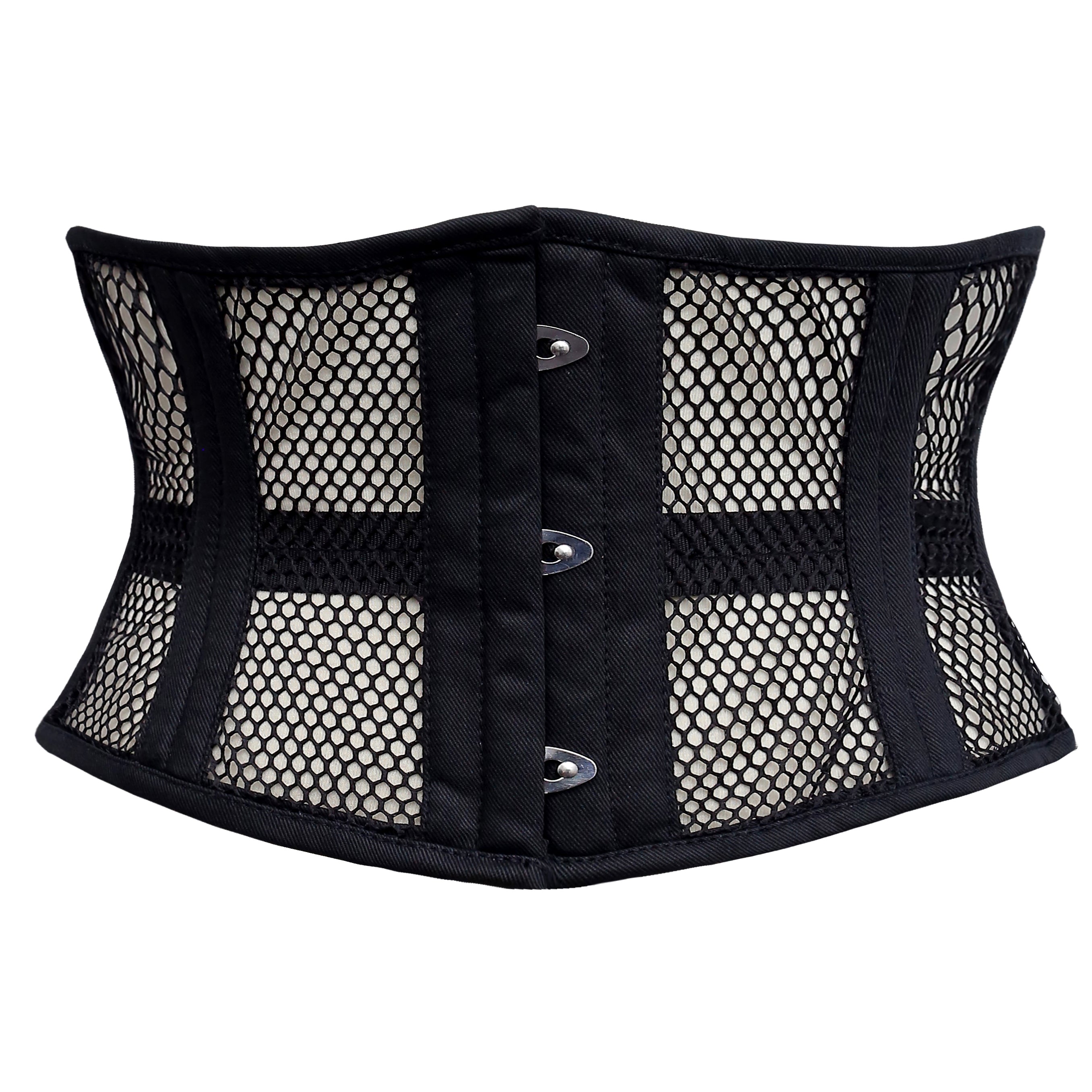 Trixie - Mesh Double Steel Boned Waspie Corset | All Colors