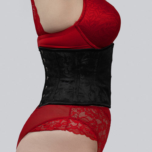 Trixie – Brocade Double Steel Boned Waspie Corset | All Colors