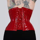 Vivian – Curvy Shiny PVC Double Steel Boned Underbust Corset | All Colors