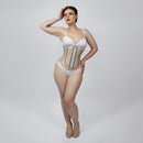 Mina – Transparent PVC Steel Boned Corset with Front Zipper