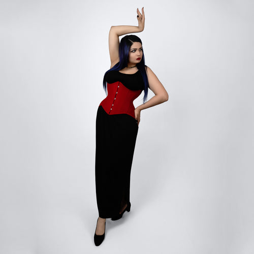 Vivian – Curvy Velvet Double Steel Boned Waist Training Corset | All Colors
