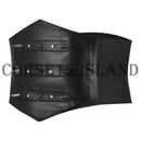 Women's Gothic Sheep Leather Corset Belt with Studs - High Waist