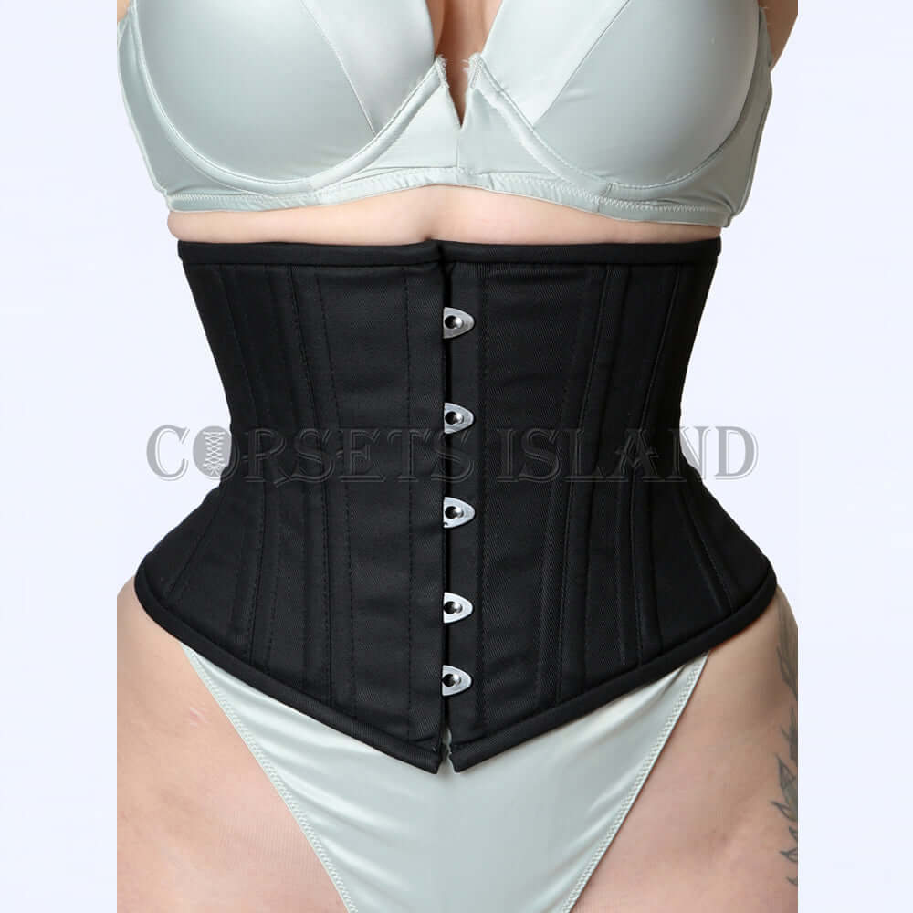 Alice – Cotton Double Steel Boned Waspie Corset