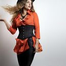 alice black cotton waspie corset lifestyle fashion styling everyday wear corsets island