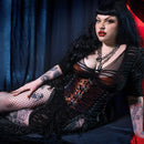 Mina - Dark Steampunk Edition Steel Boned Brocade Corset | All Colors