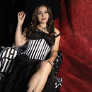 Mina - Strip Steel Boned Satin Shaping Corset