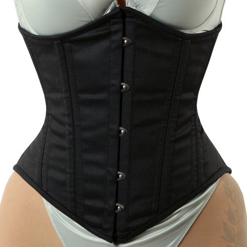 black cotton corset